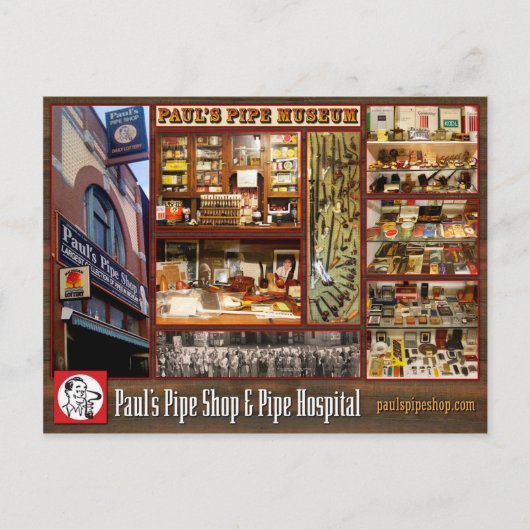 Paul's Pipe Museum Briefkaart (Voorkant)