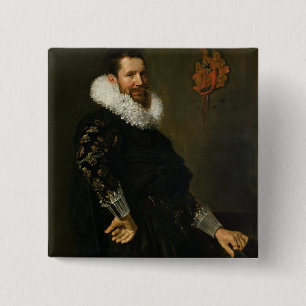 Paulus van Beresteyn c.1619-20 Vierkante Button 5,1 Cm