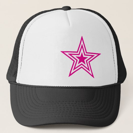 Pauly D Pink Star Trucker Hat Pet (Voorkant)