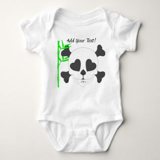 Pauly Panda Baby Skull Romper