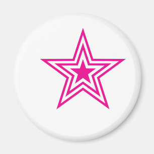 Pauly Star-Pink Magneet
