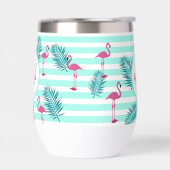Paume flamand rose vert rayures feuille (Gauche)