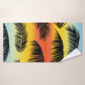 Paume tropicale feuille motif (Serviette de bain)