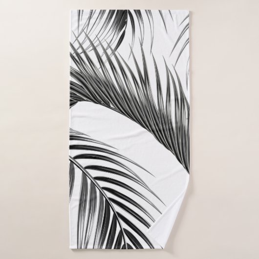 Paume tropicale feuilles sans couture de la jungle (Serviette de bain)