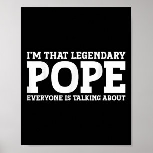 Paus Achternaam Grappig Team Familie Achternaam Pa Poster