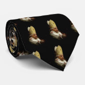 Paus Benedict Black Stropdas (Opgerold)