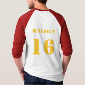 Paus Benedict XVI baseball shirt (Achterkant)