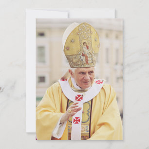 Paus Benedict XVI T-Shirt Feestdagenkaart