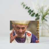 Paus Benedictus XVI Briefkaart (Staand voorkant)