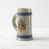 Paus Benedictus XVI Stein - Crest 001 Bierpul (Voorkant links)