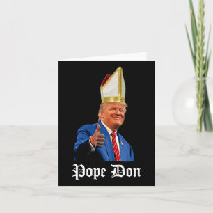 Paus Don Donald Trump nieuwe paus Kaart