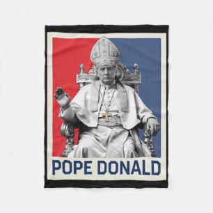 Paus Donald Paus Trump Paus Donald Trump Politiek Fleece Deken