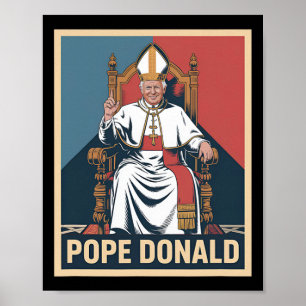 Paus Donald Paus Trump Paus Donald Trump Politiek Poster