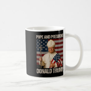 Paus en President Donald Trump Koffiemok