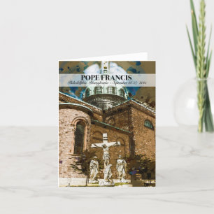 Paus Franciscus bezoekt briefkaart Philadelphia