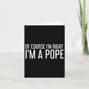 Paus Gift Grappige achternaam Family Tree Verjaard Kaart