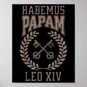 Paus Habemus Papam 2025 nieuwe paus Leo Poster