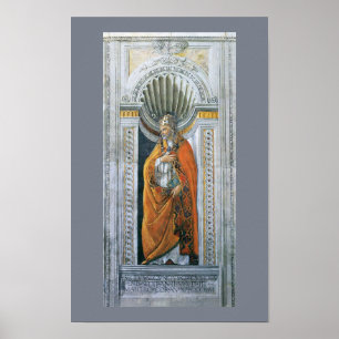 Paus Heilige Sixtus II door Sandro Botticelli Poster