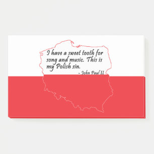 Paus Johannes Paulus II Citaat Post-it® Notes