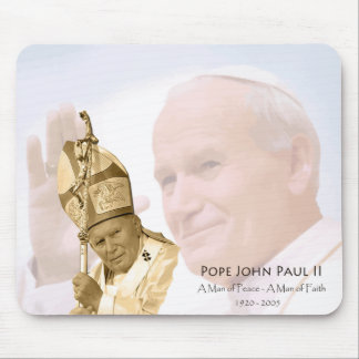 paus Johannes Paulus II Collage Mousepad Muismat