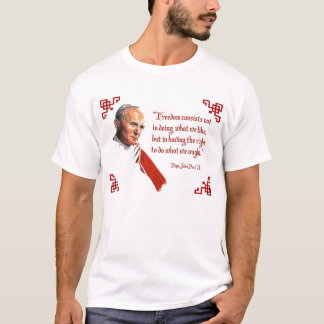 Paus Johannes Paulus II Freedom T Shirt