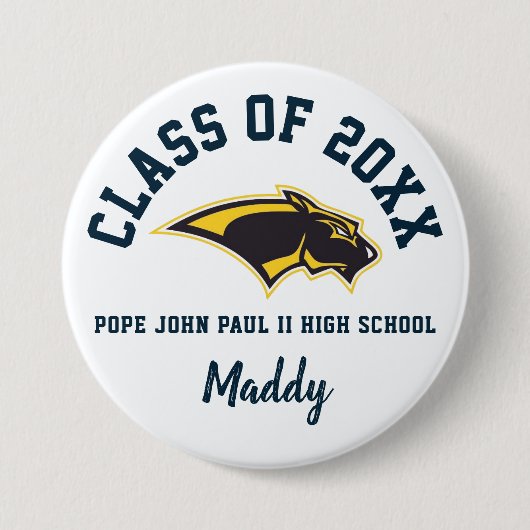 Paus Johannes Paulus II High School Button Logo Cu (Voorkant)