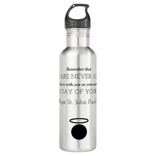 Paus Johannes Paulus II Quote Water Fles (Voorkant)