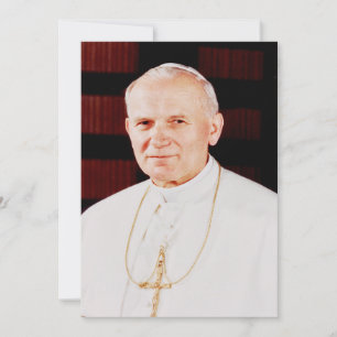 Paus John Paul II Feestdagenkaart