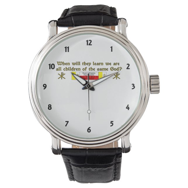 Paus John Paul II Horloge (Voorkant)