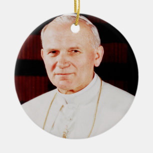 Paus John Paul II Keramisch Ornament