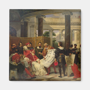 Paus Julius II opdracht tot Bramante Magneet