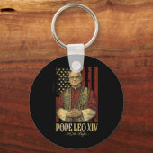 Paus Leo en Amerika - Paus Leo XIV Sleutelhanger (Voorkant)