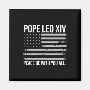 Paus Leo XIV 14e Eerste Amerikaanse Paus Vlag Vin Magneet