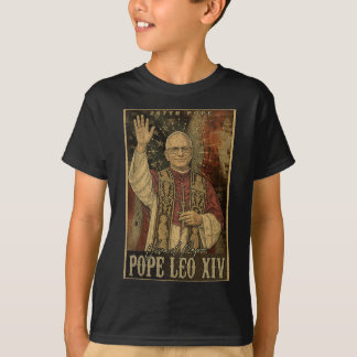 Paus Leo XIV 14e Eerste Amerikaanse Paus Vlag Vin T-shirt