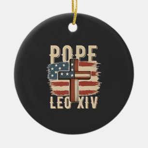 Paus Leo XIV Christelijke Kerk Da Paus Vlag van de Keramisch Ornament