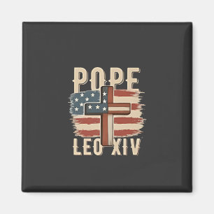 Paus Leo XIV Christelijke Kerk Da Paus Vlag van de Magneet