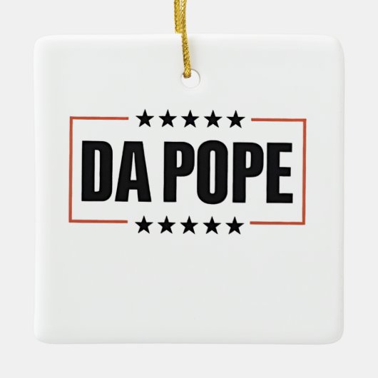 Paus Leo XIV Christelijke Kerk Da Pope Keramisch Ornament (Voorkant)