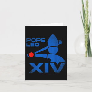 Paus Leo Xiv Da Paus Paus Leo 14 Honkbal  Kaart