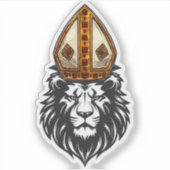 Paus Leo XIV, de eerste historische paus van Ameri Sticker (Voorkant)