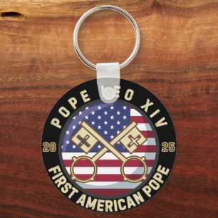 Paus Leo XIV, de eerste historische paus van de Ve Sleutelhanger