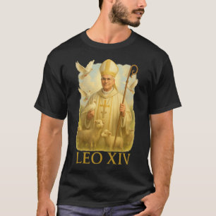 Paus Leo XIV Duiven - Christelijke Katholieke Gelo T-shirt