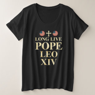 Paus Leo XIV - Een nieuw tijdperk van geloof en vr Grote Maat T-shirt