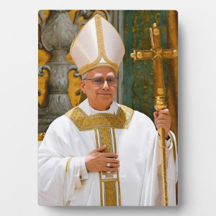 Paus Leo XIV Mis Sixtijnse Kapel Fotoplaat