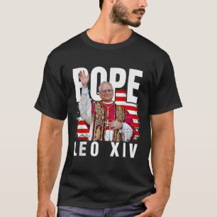 Paus Leo XIV nieuwe paus Eerste Amerikaanse Paus v T-shirt