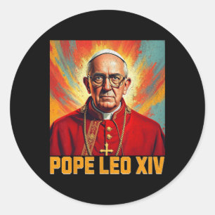 Paus Leo XIV - Paus Leo XIV 1 Ronde Sticker