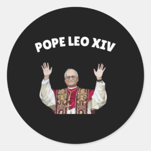 Paus Leo XIV - Paus Leo XIV Ronde Sticker