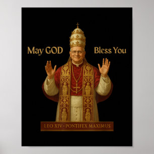Paus, Leo XIV, Pontifex Maximus, Vaticaan Poster