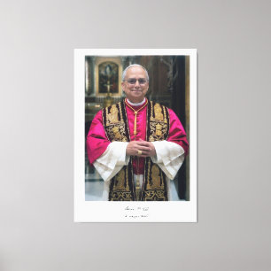 Paus Leo XIV Robert Francis Prevost Canvas Afdruk