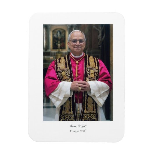 Paus Leo XIV Robert Francis Prevost Magneet (Verticaal)