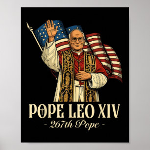 Paus Leo XIV Shirt kardinaal Robert Prevost Amerik Poster